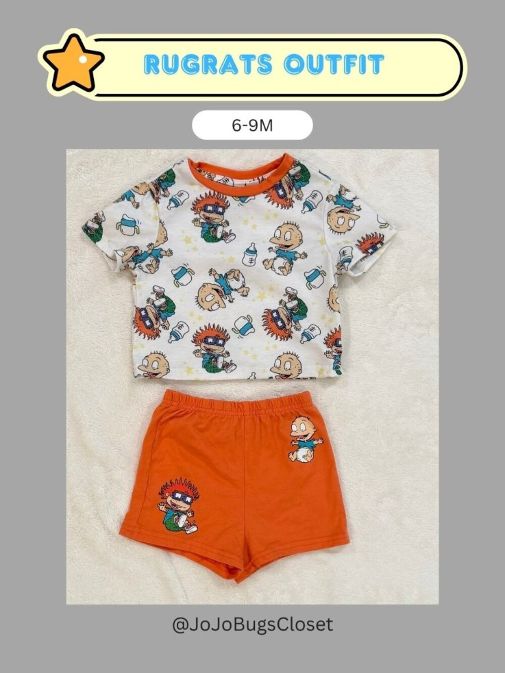 Rugrats 2-Piece Short Set | Size 6-9M | SHEIN